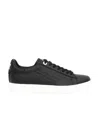 Ea7 Logo-laced Casual Sneakers In Black
