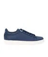 Ea7 Logo Lace Up Casual Sports Shoes In Blue