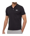Ea7 Tennis Pro Two-tone Polo Shirt In Ventus7 Technical Fabric In Black