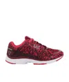 Ea7 Logo Leopard Print Casual Sports Shoes In Red