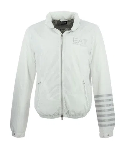 Ea7 Logo Letter Casual Jacket In White