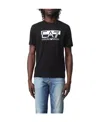 Ea7 Logo Logo Short-sleeved T-shirt In Black