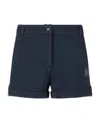 Ea7 Logo Logo Shorts In Black