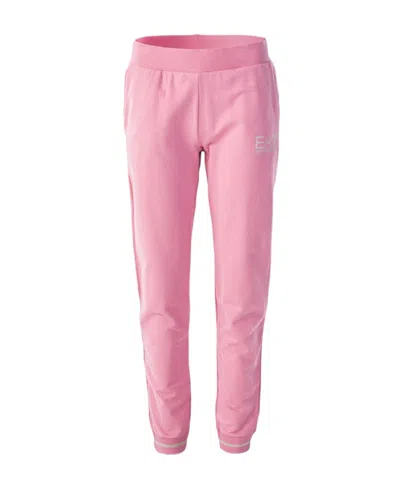 Ea7 Logo Logo Sweatpants In Pink