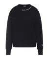 Ea7 Logo Long-sleeved Sweater In Black