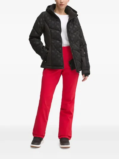 Ea7 Logo-patch Ski Trousers In Red