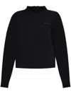Ea7 Logo-patch Sweatshirt In Black