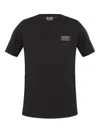 Ea7 Logo-patch T-shirt In Black
