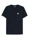 Ea7 Logo-patch T-shirt In Blue