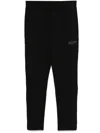 Ea7 Logo-patch Track Pants In Black