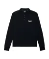 Ea7 Polo Shirt With Logo Pattern In Black