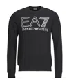 Ea7 Logo Pattern Sweater In Black