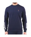 Ea7 Logo Pattern Sweater In Black