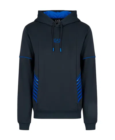 Ea7 Logo Pattern Sweater In Black