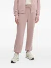 Ea7 Logo-plaque Track Pants In Pink