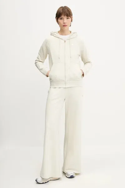 Ea7 Logo-plaque Wide-leg Trousers In White