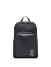 Ea7 Logo-print Backpack In Black