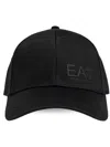 Ea7 Logo-print Baseball Cap In Black