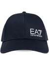 Ea7 Logo-print Baseball Cap In Blue