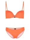 Ea7 Logo-print Bikini Set In Orange