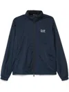 Ea7 Logo Blouson Jacket In Blue