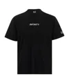 Ea7 Logo-print Cotton-blend T-shirt In Black