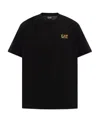 Ea7 Logo-print Cotton T-shirt In Black
