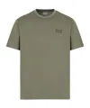 Ea7 Pima Cotton Core Identity T-shirt In Gray