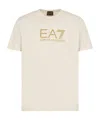 Ea7 Man T-shirt Beige Size Xxl Cotton In White