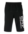 Ea7 Emporio Armani Train Visibility Shorts Black In Black