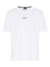 Ea7 Logo-print Crew-neck T-shirt In White
