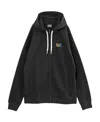 Ea7 Logo-print Drawstring Hoodie In Black