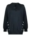 Ea7 Logo-print Drawstring Hoodie In Black