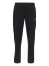 Ea7 Logo-print Elasticated-waistband Track Pants In Black