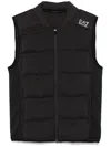 Ea7 Logo-print Gilet In Black