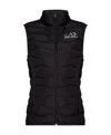 Ea7 Emporio Armani Insulated Vest With Logo In Black