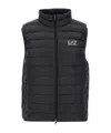 Ea7 Logo-print Gilet In Black