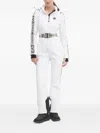 Ea7 Logo-print Hooded Ski Jumpsuit In White