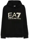 EA7 LOGO-PRINT HOODIE