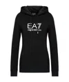 EA7 LOGO-PRINT HOODIE