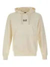 Ea7 Logo-print Hoodie In Neutral