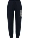 EA7 LOGO-PRINT JOGGERS