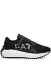 Ea7 Logo-print Lace-up Sneakers In Black