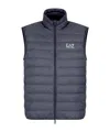 Ea7 Core Identity Packable Gilet In Gray