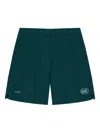 Ea7 Elastic Waist Shorts In Green