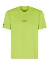 Ea7 Logo-print Performance T-shirt In Green