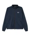 Ea7 Logo Blouson Jacket In Blue