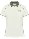 Ea7 Logo-print Polo Top In White