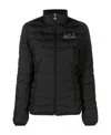 Ea7 Logo Down Jacket In Black