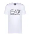 Ea7 Logo-print Short-sleeved T-shirt In White